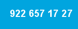 922 657 17 27 922 657 17 27